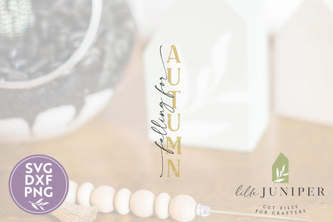 Falling For Autumn | Vertical Porch Sign SVG LilleJuniper 