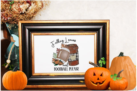 Falling Leaves and Football Please Sublimation Sublimation Jagonath Roy 