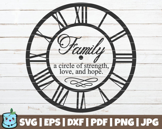 Family A Circle Of Strength Love And Hope SVG MintyMarshmallows 