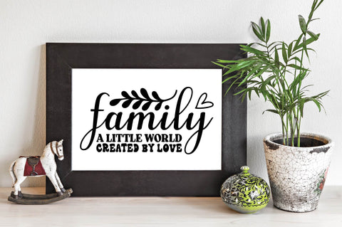Family a Little World Created by Love SVG designartist 