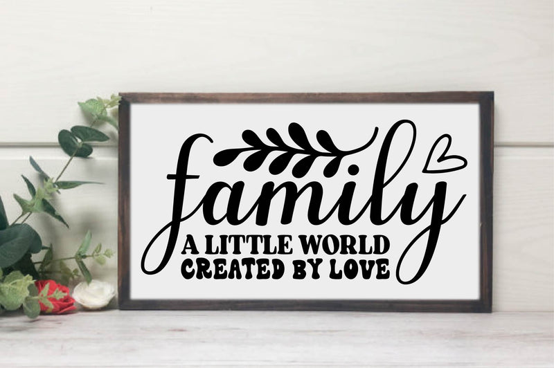 Family a Little World Created by Love SVG designartist 