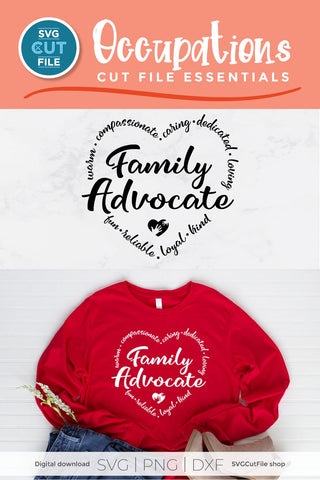 Family Advocate svg for Social Worker SVG SVG Cut File 