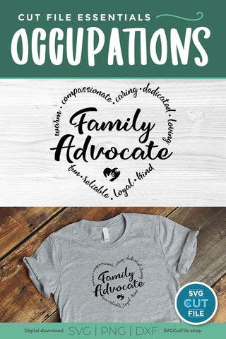 Family Advocate svg for Social Worker SVG SVG Cut File 
