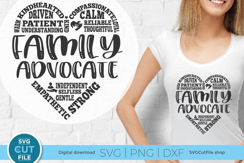 Family Advocate svg for Social Worker SVG SVG Cut File 