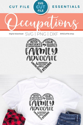 Family Advocate svg for Social Worker SVG SVG Cut File 