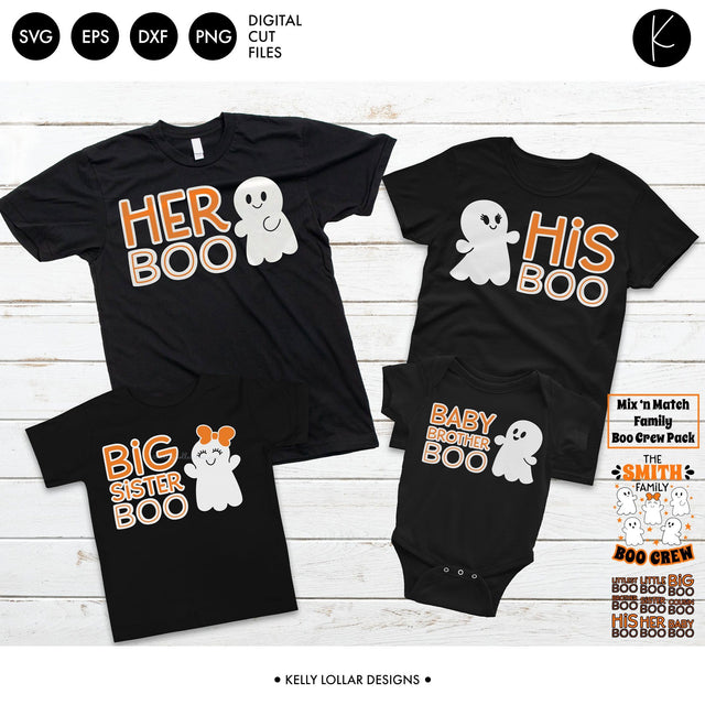 Family Boo Crew Pack SVG Kelly Lollar Designs 