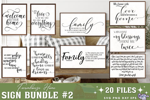 Family Bundle - Home Bundle Svg SVG Crafty Mama Studios 
