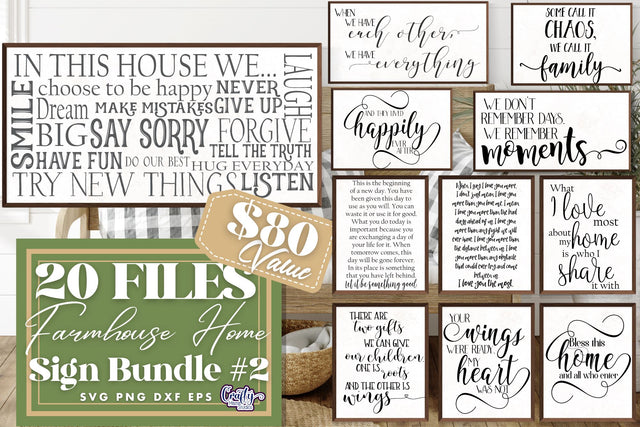 Family Bundle - Home Bundle Svg SVG Crafty Mama Studios 