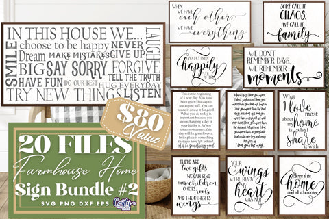 Family Bundle - Home Bundle Svg SVG Crafty Mama Studios 