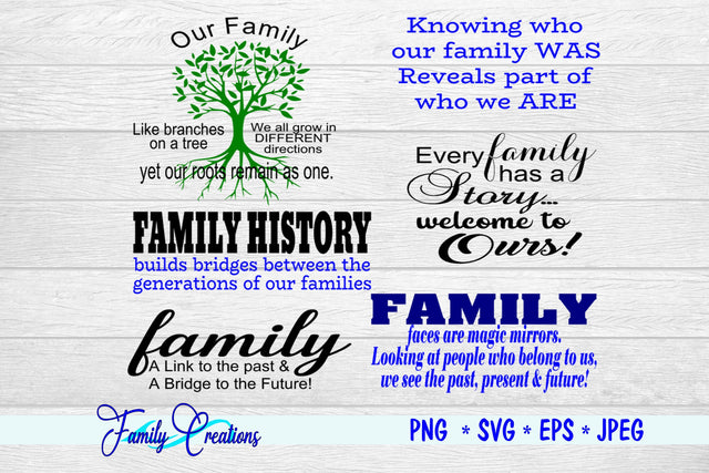 Family Bundle SVG Family Creations 