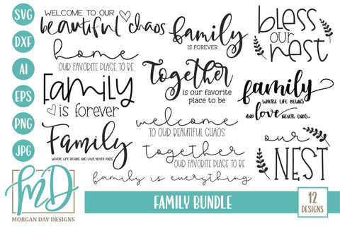 Family Bundle SVG Morgan Day Designs 