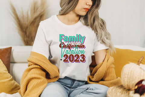 Family California Vacation 2023 Sublimation SVGArt 