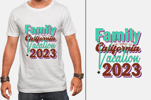 Family California Vacation 2023 Sublimation SVGArt 