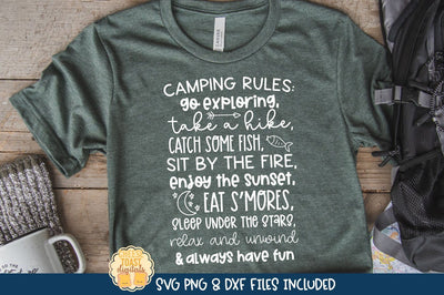 Family Camp SVG | Camping Rules SVG Cheese Toast Digitals 