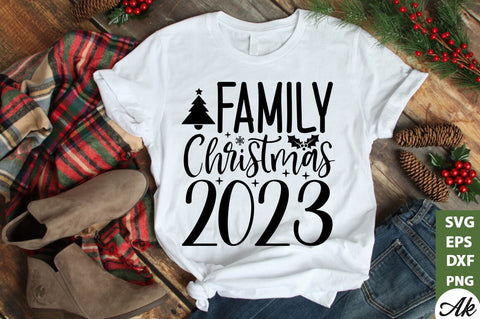 Family christmas 2023 SVG SVG akazaddesign 