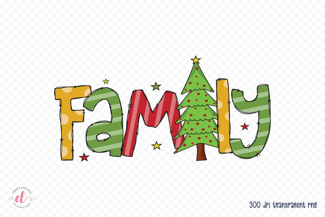 Family - Christmas PNG Sublimation Design Sublimation CraftLabSVG 