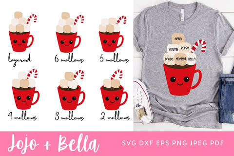 Family Christmas Svg, christmas bundle svg, hot cocoa svg, custom svg, christmas tshirt svg, cute christmas svg, marshmallow svg, family svg, SVG Jojo&Bella 