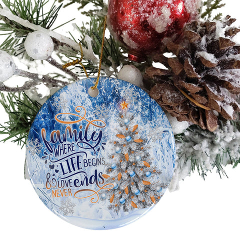 Family Christmas Where Life Begins Ornament PNG, Benelux Christmas Ornament, PNG Instant Download, Xmas Ornament Sublimation Designs Sublimation CaldwellArt 