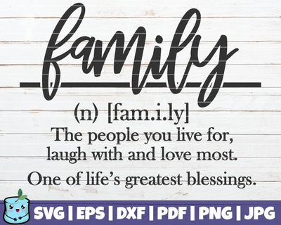 Family Definition SVG MintyMarshmallows 