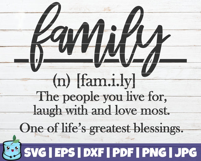 Family Definition SVG MintyMarshmallows 