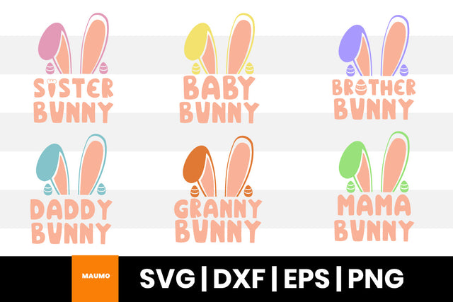 Family easter svg bundle SVG Maumo Designs 