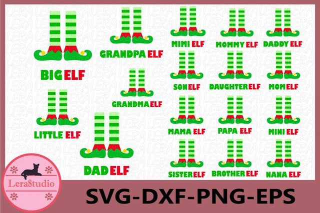 Family Elf legs svg SVG Lerastudio 