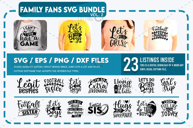 Family fans Svg Bundle vol 2 SVG Designangry 