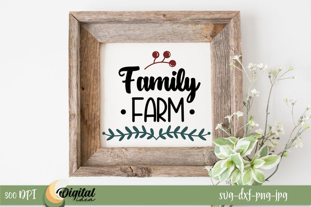 Family Farm SVG. Design Quote SVG. Farmhouse SVG. Family SVG SVG Evgenyia Guschina 
