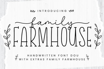 Family Farmhouse Font Manjali_Studio 