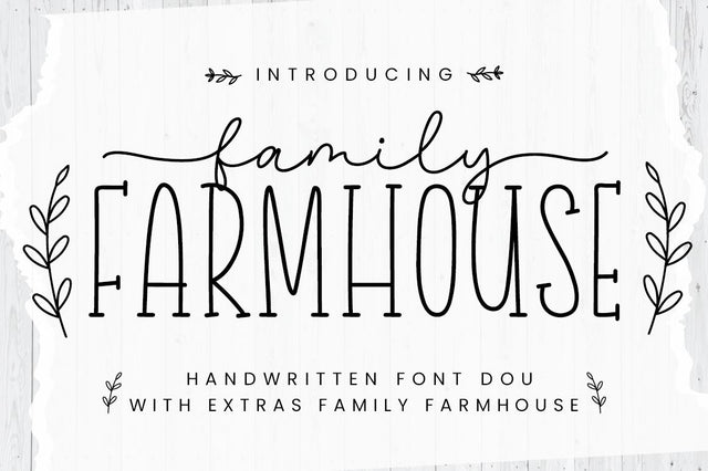 Family Farmhouse Font Manjali_Studio 