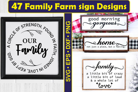 Family farmhouse sign quotes SVG bundle SVG Paper Switch 
