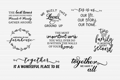 Family farmhouse sign quotes SVG bundle SVG Paper Switch 