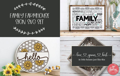 Family Farmhouse SVG Set SVG So Fontsy Design Shop 