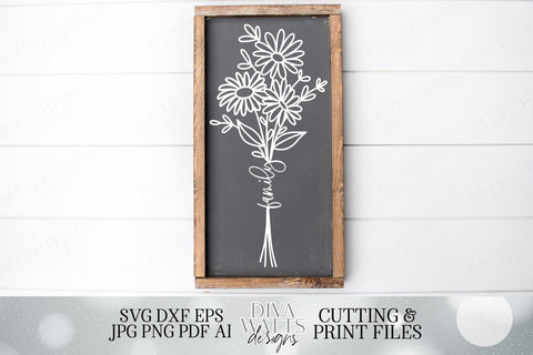 Family Floral bouquet SVG Diva Watts Designs 