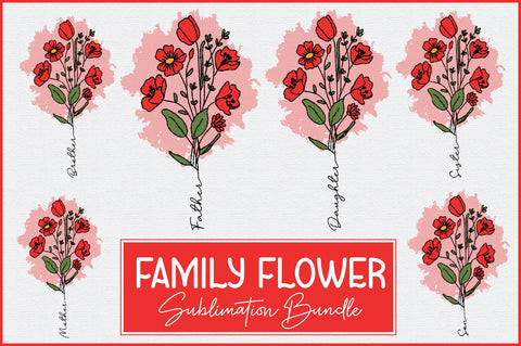 Family Flower Sublimation Bundle SVG Jagonath Roy 