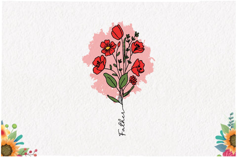 Family Flower Sublimation Bundle SVG Jagonath Roy 