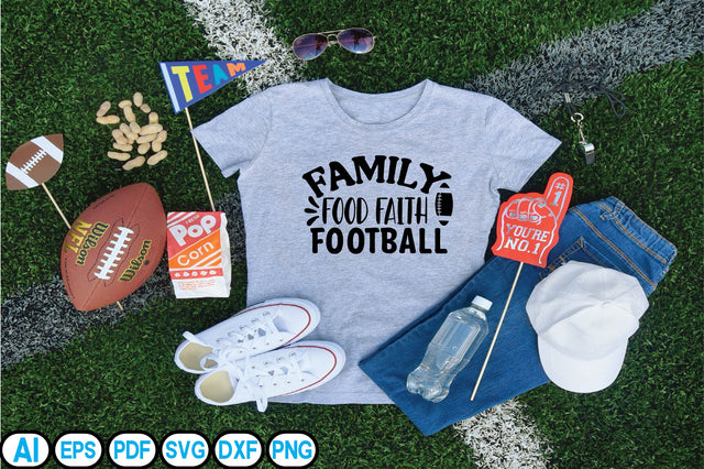 Family Food Faith Football SVG Craftlabsvg24 