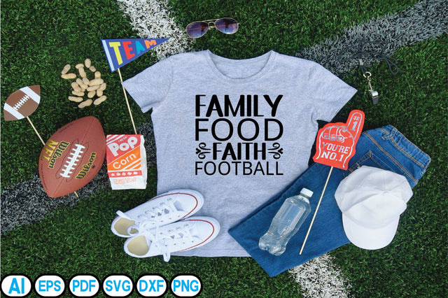 Family Food Faith Football SVG Craftlabsvg24 