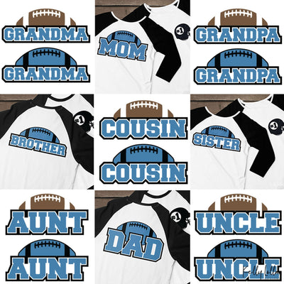 Family Football Bundle SVG Kelly Lollar Designs