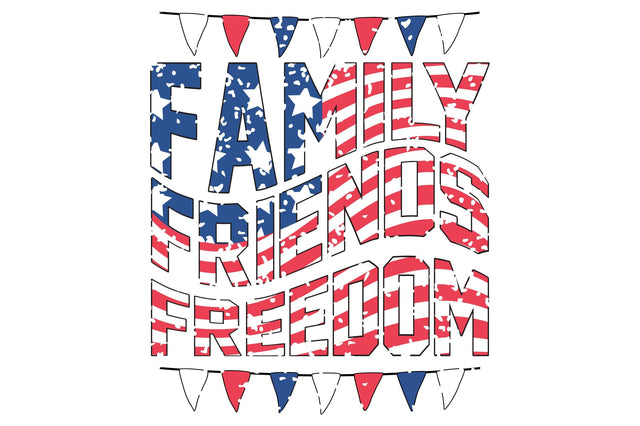 Family Friends Freedom Sublimation Creativeart88 