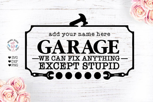Family Garage Sign SGV SVG Graphic House Design 