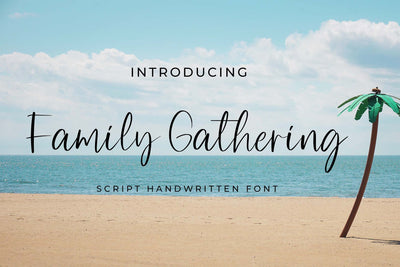 Family Gathering Font LetterdayStudio 