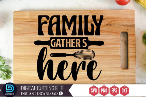 Family gather's here SVG SVG DESIGNISTIC 