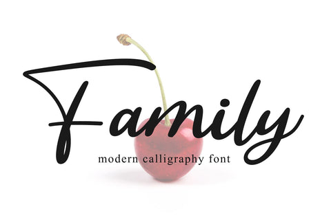 Family - handwritten font Font letterbeary 