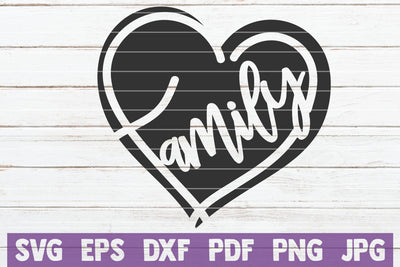 Family Heart SVG MintyMarshmallows 