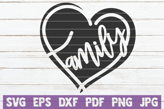 Family Heart SVG MintyMarshmallows 