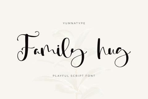 Family Hug Font yumnatype 