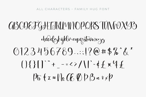 Family Hug Font yumnatype 
