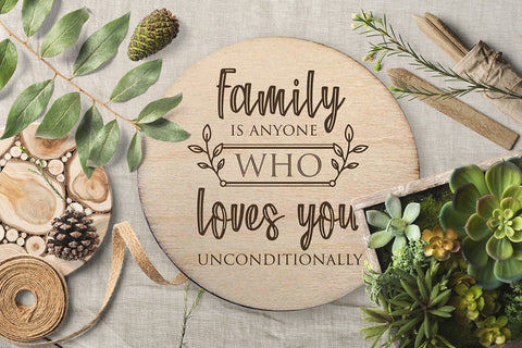 Family is anyone who loves you unconditionally Family SVG Quote cut file SVG Zoya Miller 