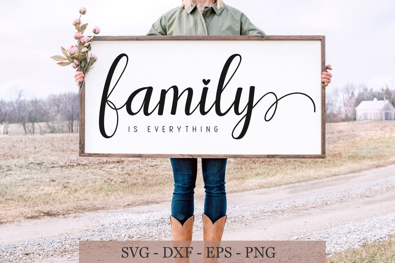 Family is Everything Svg, Family Svg, Home sign svg SVG Chamsae Studio 